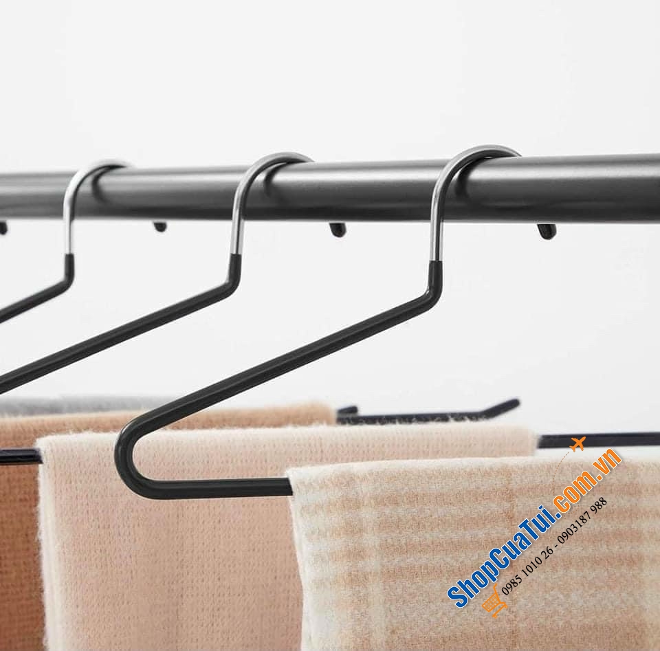 SET 20 MÓC TREO QUẦN SONGMICS - phủ bằng cao su chống trượt, thiết kế với một đầu mở, móc treo giúp bạn dễ dàng treo lên và tháo quần áo