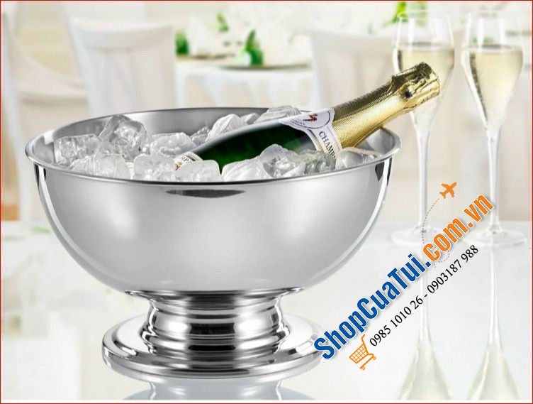Xô đá - ÂU ĐỰNG ĐÁ HOẶC ƯỚP LẠNH RƯỢU ESMEYER NỘI ĐỊA ĐỨC 5 lít
