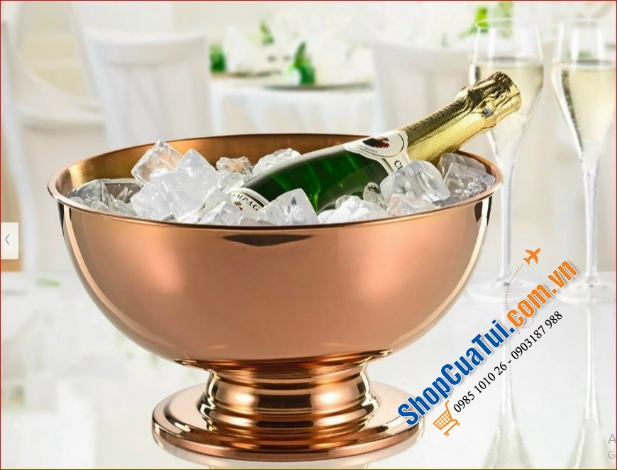 Xô đá - ÂU ĐỰNG ĐÁ HOẶC ƯỚP LẠNH RƯỢU ESMEYER NỘI ĐỊA ĐỨC 5 lít