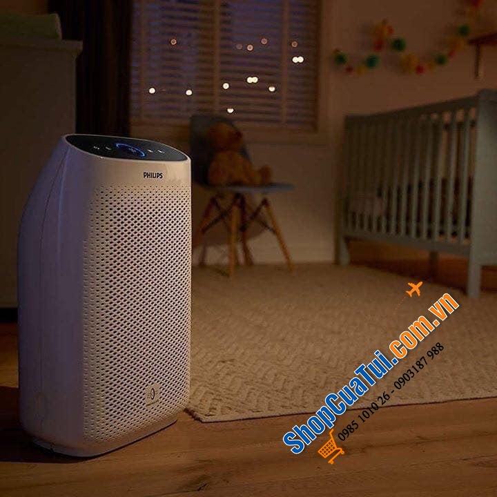 MÁY LỌC KHÔNG KHÍ PHILIPS AC1214/10 serri 1000 - công nghệ lọc Nano Protect lọc hiệu quả đến 99,97% bụi và vi khuẩn - Cho diện tích phòng 63 m2