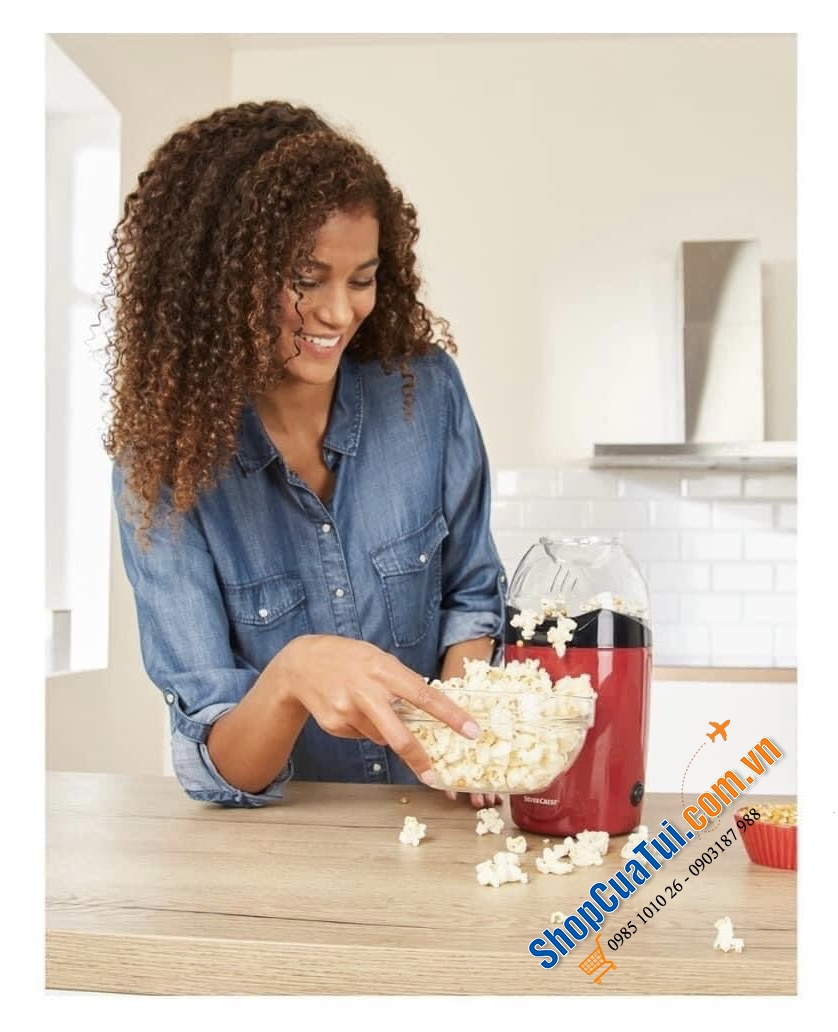 MÁY LÀM BỎNG NGÔ SILVERCREST - có được 60g bắp rang bơ chỉ trong vòng 2 phút