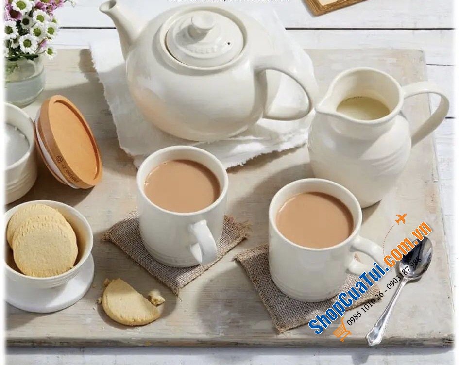 SET 2 CỐC UỐNG NƯỚC LE CREUSET 350ml - MÀU TRẮNG, MÀU CAM
