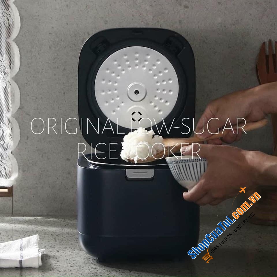 Nồi cơm tách đường siêu cao cấp của Lacuzin đẹp quá thể đáng - LCZ2020 - Dung tích tổng 2 lit, dung tích nấu tương đương nồi cơm 1.08 lit dành cho 4 người ăn.