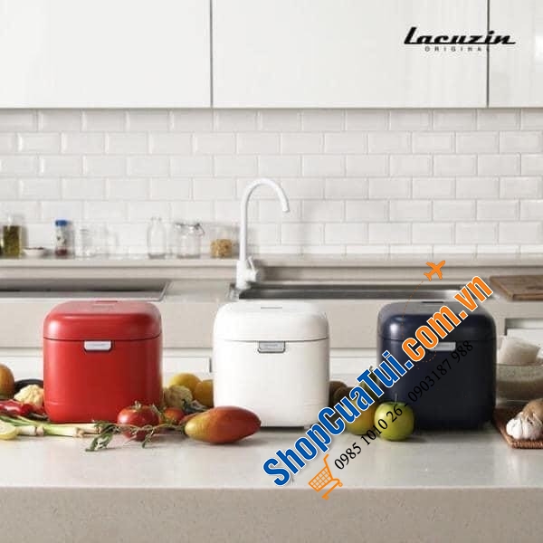Nồi cơm tách đường siêu cao cấp của Lacuzin đẹp quá thể đáng - LCZ2020 - Dung tích tổng 2 lit, dung tích nấu tương đương nồi cơm 1.08 lit dành cho 4 người ăn.