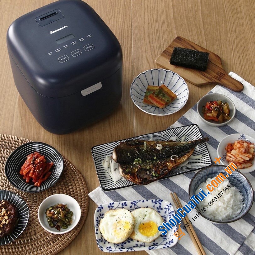 Nồi cơm tách đường siêu cao cấp của Lacuzin đẹp quá thể đáng - LCZ2020 - Dung tích tổng 2 lit, dung tích nấu tương đương nồi cơm 1.08 lit dành cho 4 người ăn, phù hợp người bị tiểu đường, muốn giảm cân,..