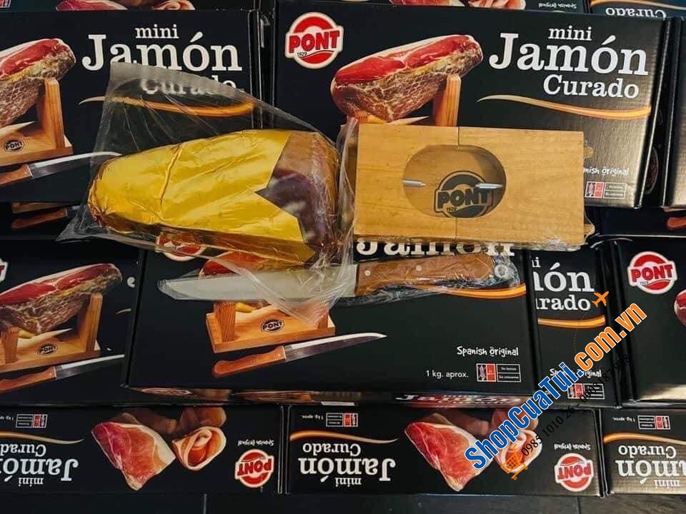 Thịt heo muối mini Jamon Curado Tây ban nha 1kg