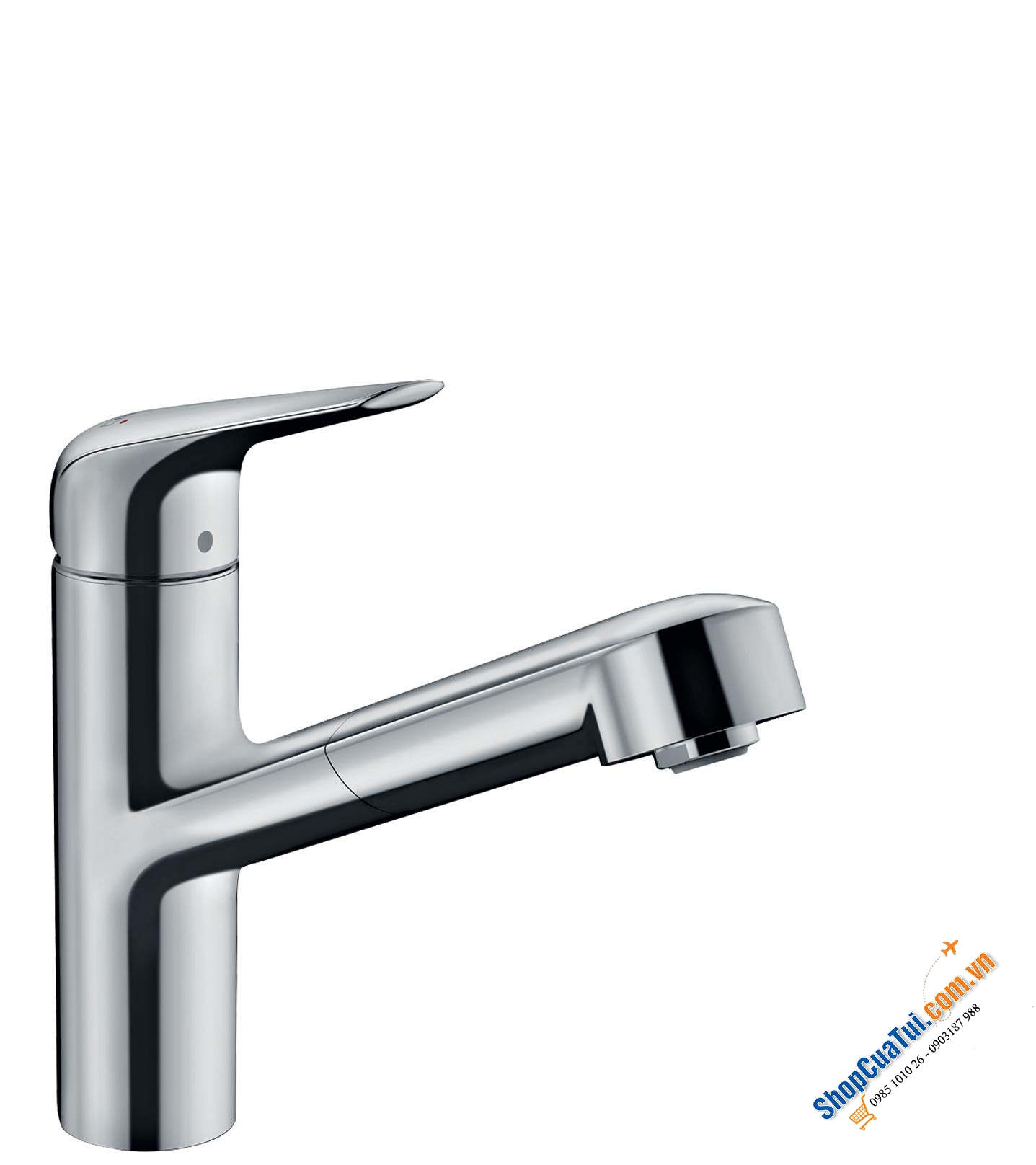 Vòi nhà bếp rút dây Hansgrohe 71814000 M427-H150 - Chrome - Made in Germany
