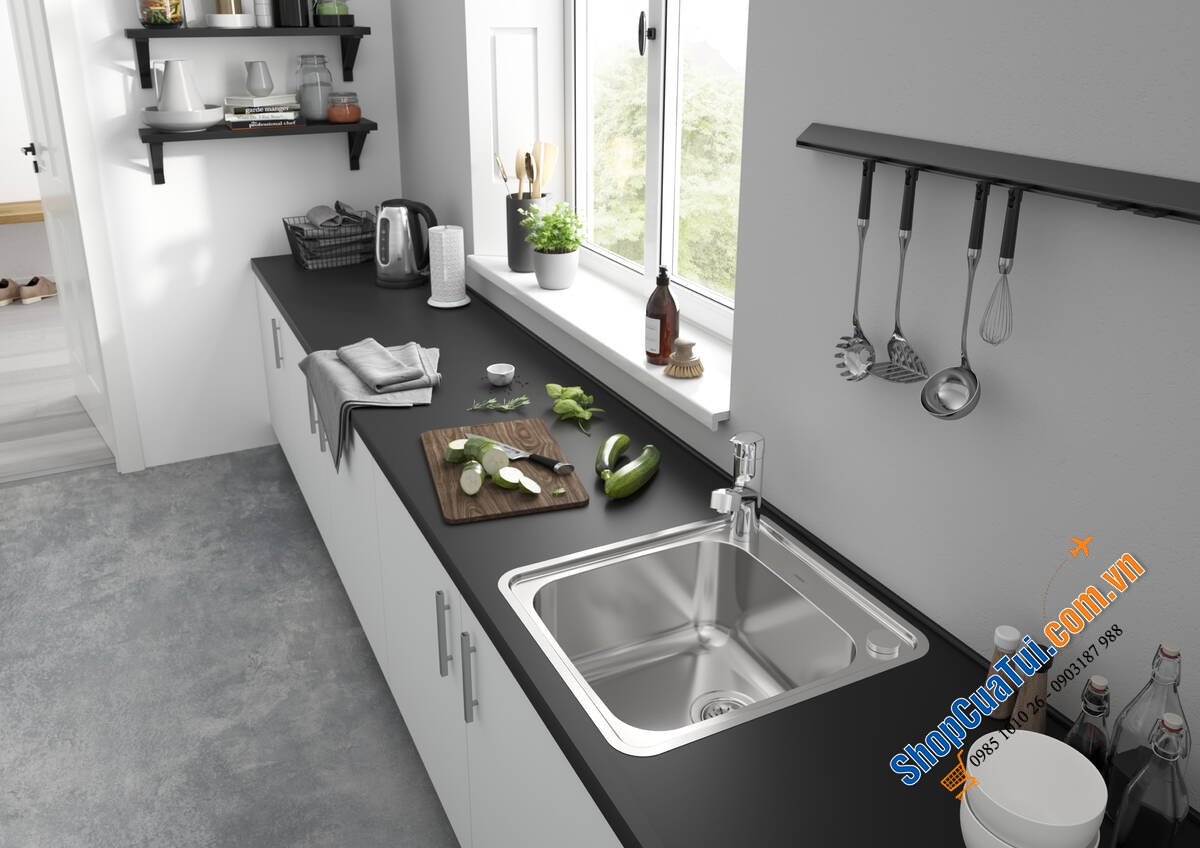 Vòi nhà bếp rút dây Hansgrohe 71814000 M427-H150 - Chrome - Made in Germany