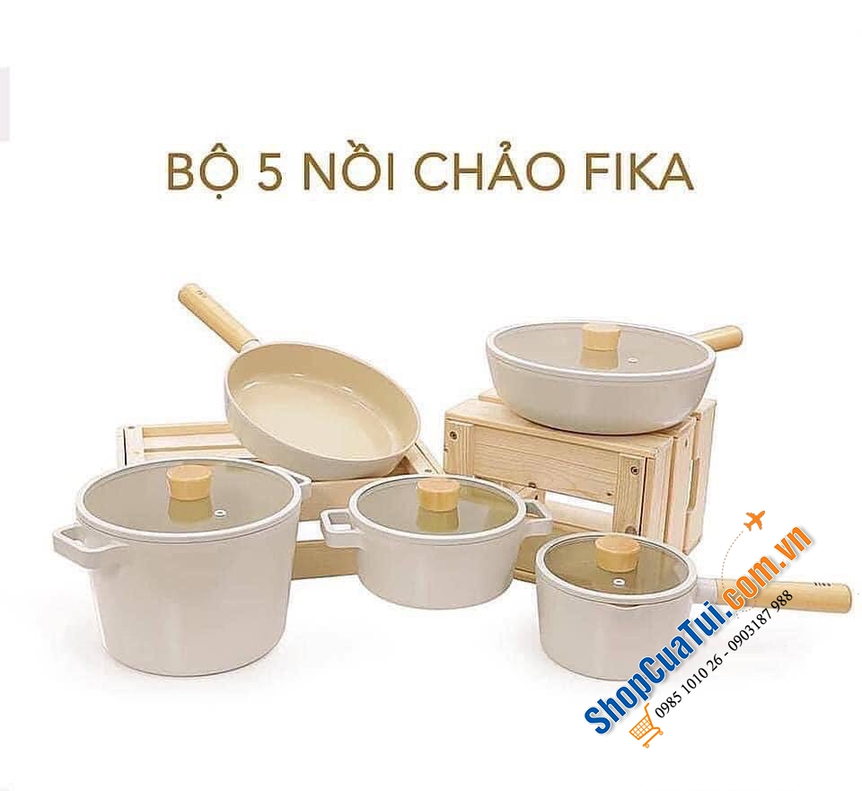 SET NỒI 5 MÓN NEOFLAM FIKA HÀN QUỐC siêu xinh siêu an toàn