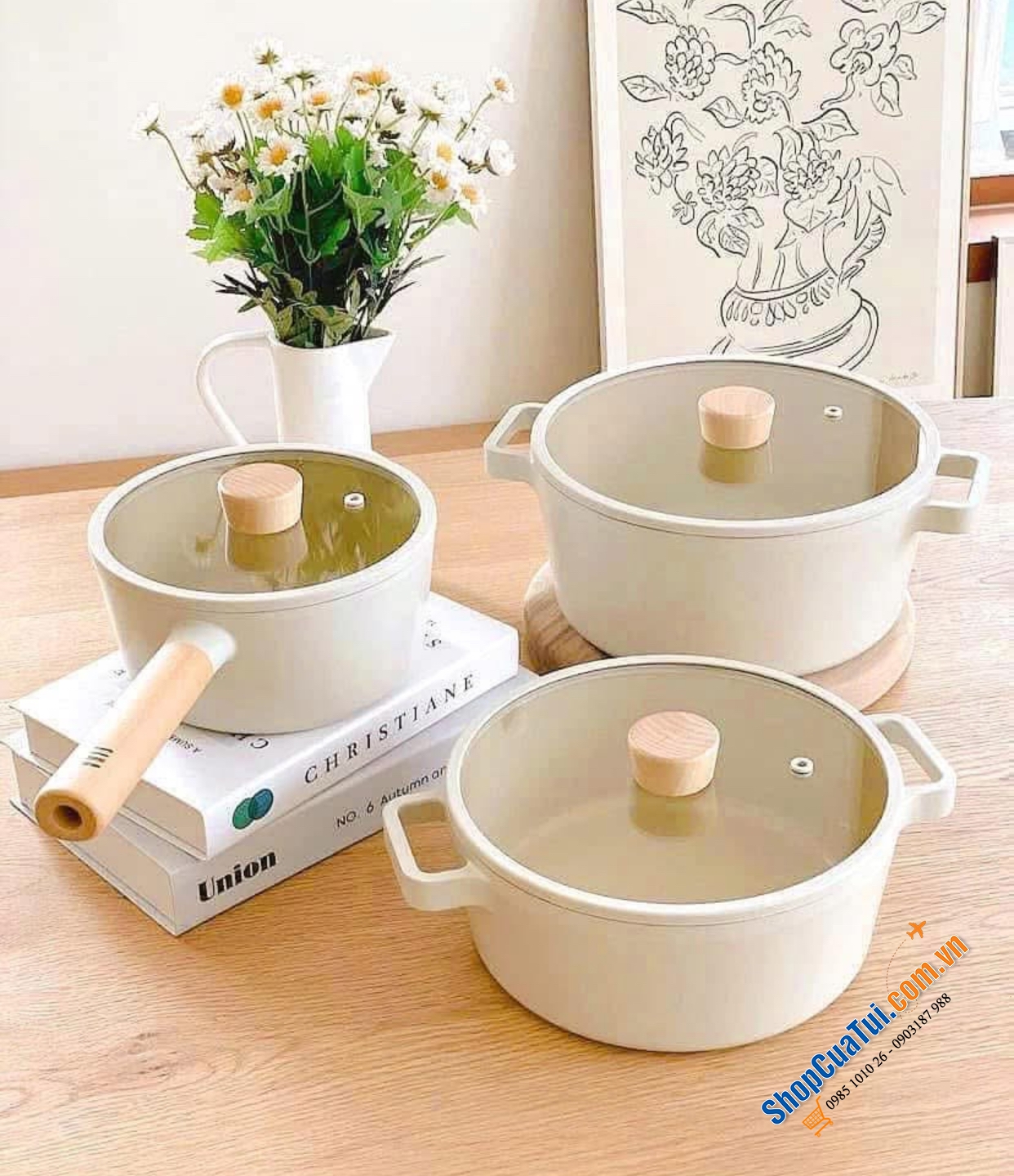 SET NỒI 5 MÓN NEOFLAM FIKA HÀN QUỐC siêu xinh siêu an toàn