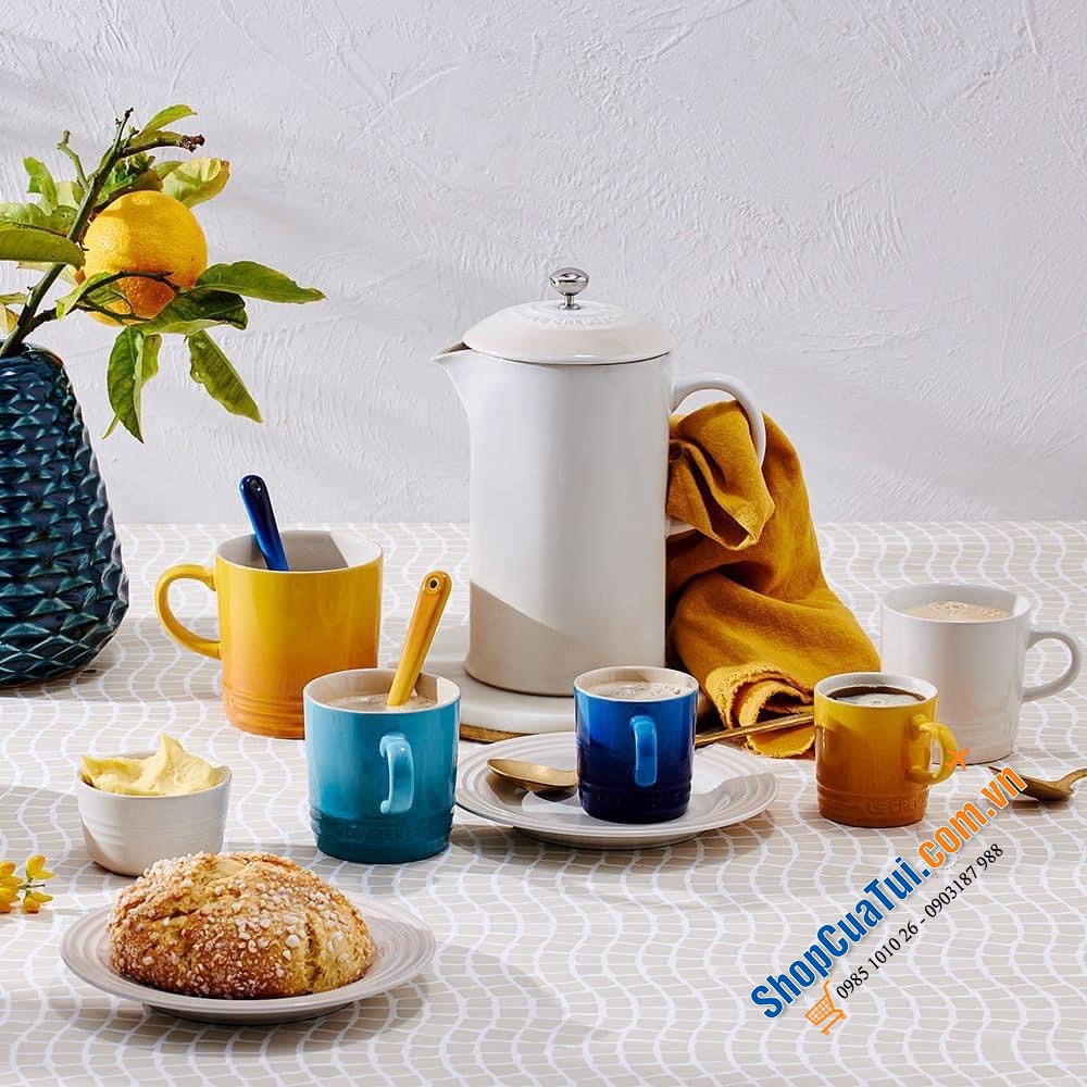 SET 4 CỐC LE CREUSET 350 ML KÈM HỘP RIVIERA - MUA AUTH TẠI ĐỨC ĐỦ BILL - SET 4 CỐC LE CREUSET RIVIERA COLLECTION