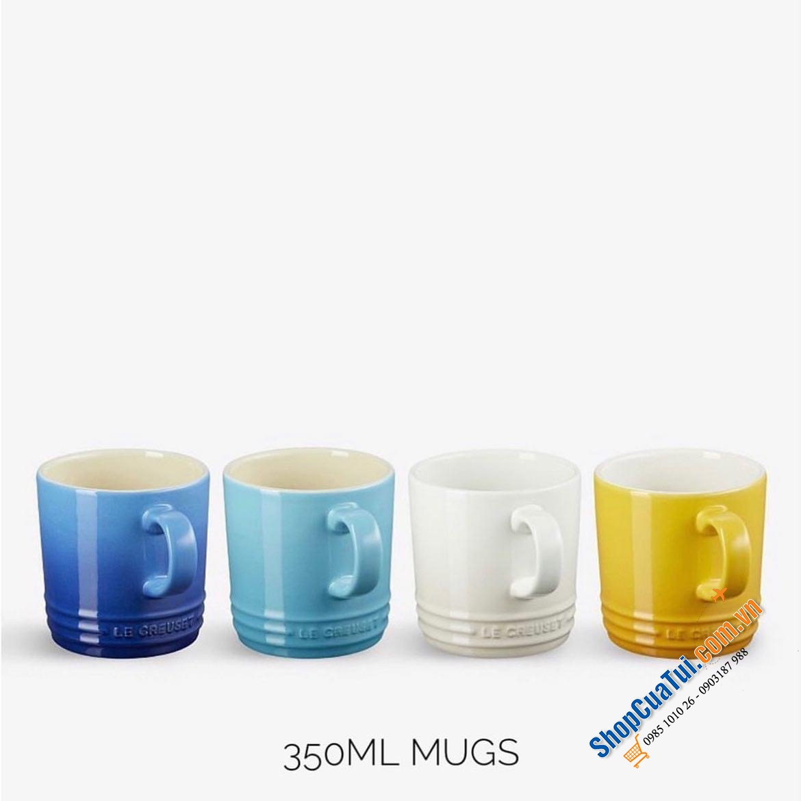 SET 4 CỐC LE CREUSET 350 ML KÈM HỘP RIVIERA - MUA AUTH TẠI ĐỨC ĐỦ BILL - SET 4 CỐC LE CREUSET RIVIERA COLLECTION