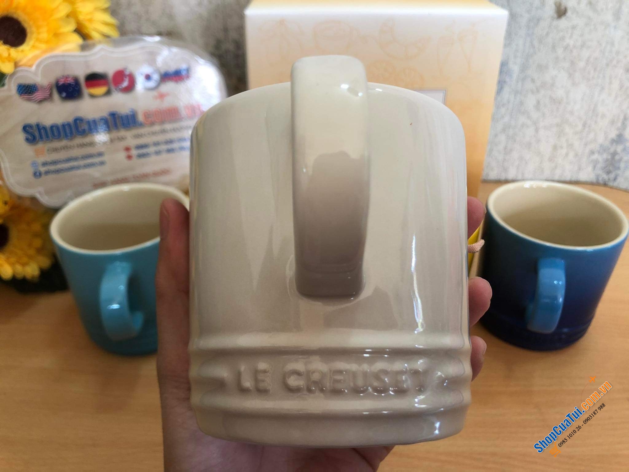 SET 4 CỐC LE CREUSET 350 ML KÈM HỘP RIVIERA - MUA AUTH TẠI ĐỨC ĐỦ BILL - SET 4 CỐC LE CREUSET RIVIERA COLLECTION