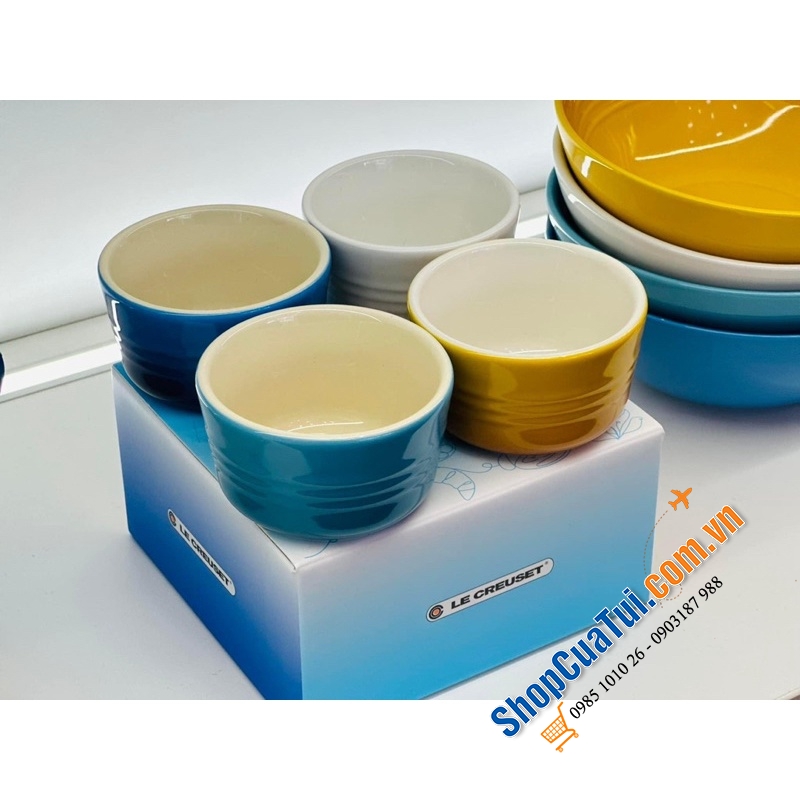 SET 4 HŨ LE CREUSET RIVIERA COLLECTION 8CM