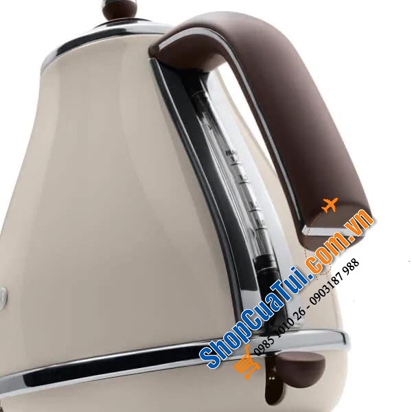 ẤM SIÊU TỐC DELONGHI VINTAGE ICONA MÀU BE.