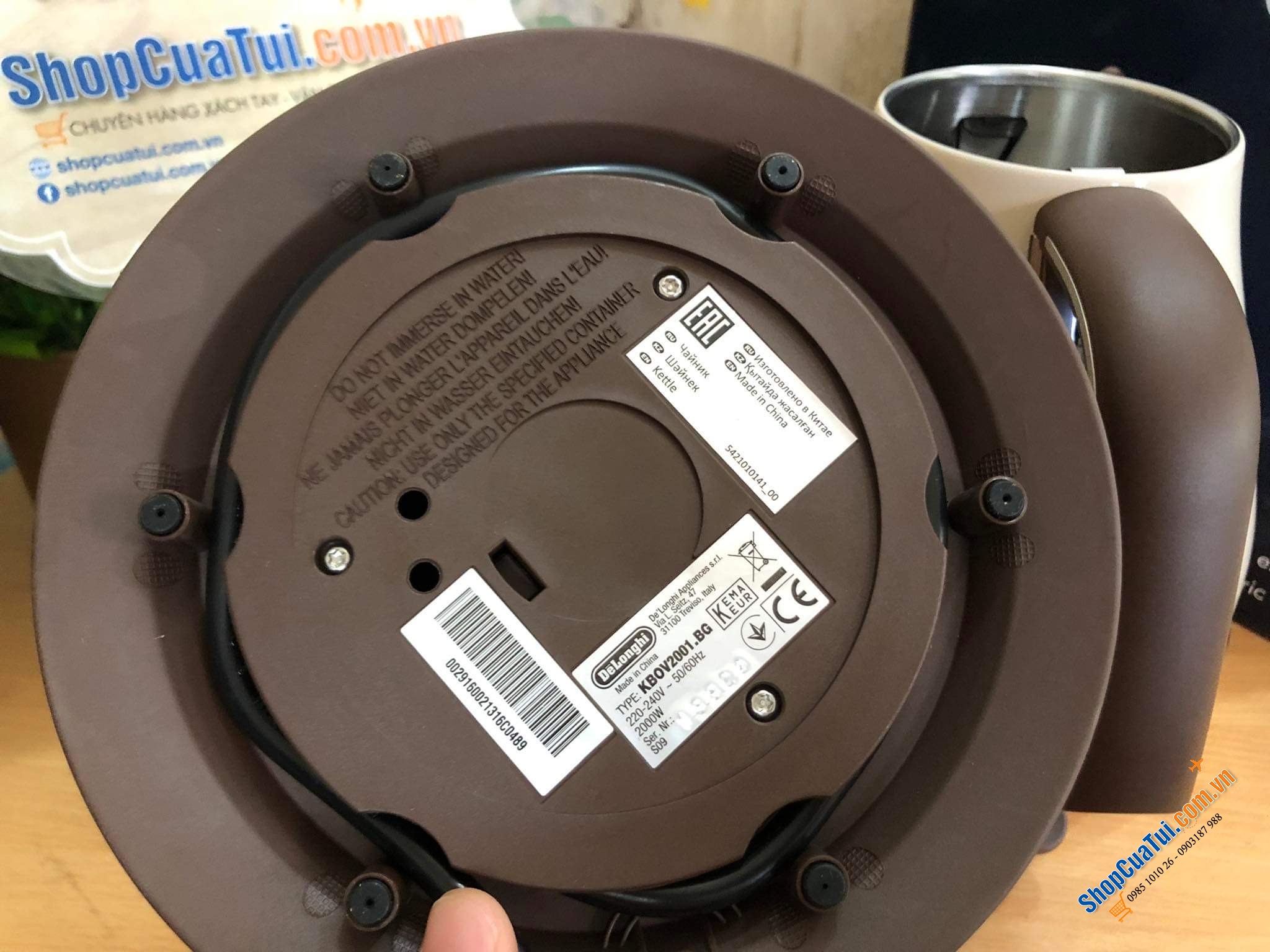 ẤM SIÊU TỐC DELONGHI VINTAGE ICONA MÀU BE.