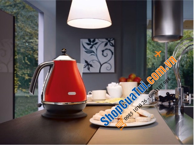 ẤM SIÊU TỐC DELONGHI VINTAGE ICONA MÀU ĐỎ