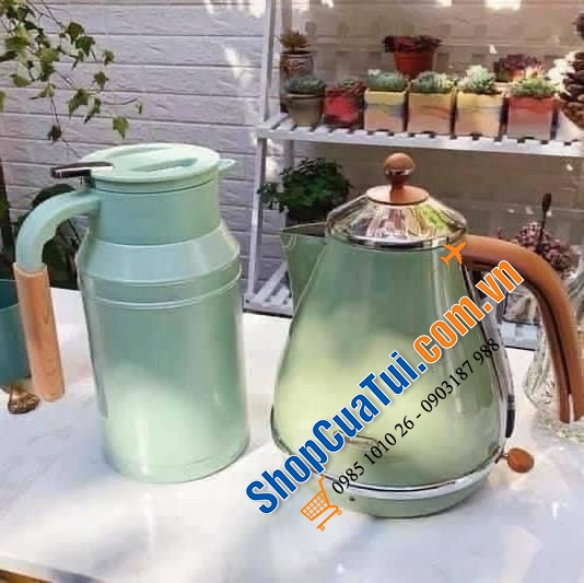 ẤM SIÊU TỐC DELONGHI VINTAGE ICONA MÀU XANH NGỌC