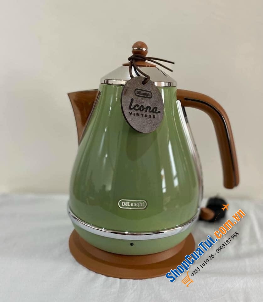 ẤM SIÊU TỐC DELONGHI VINTAGE ICONA MÀU XANH NGỌC