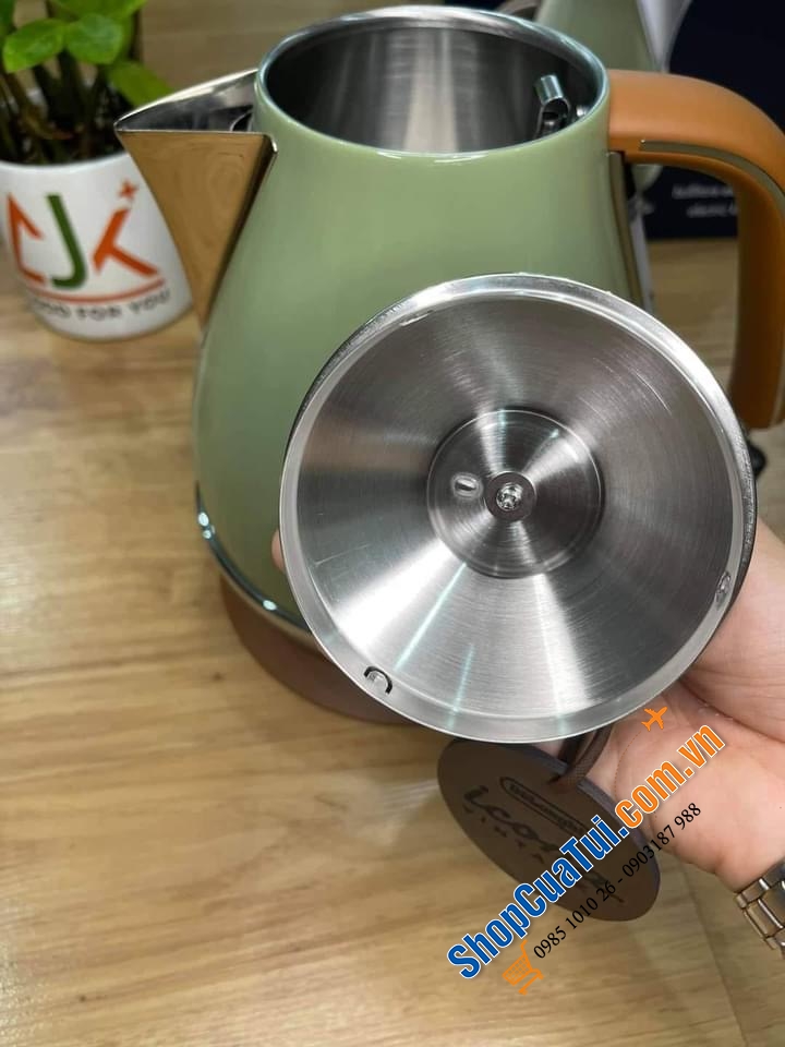 ẤM SIÊU TỐC DELONGHI VINTAGE ICONA MÀU XANH NGỌC