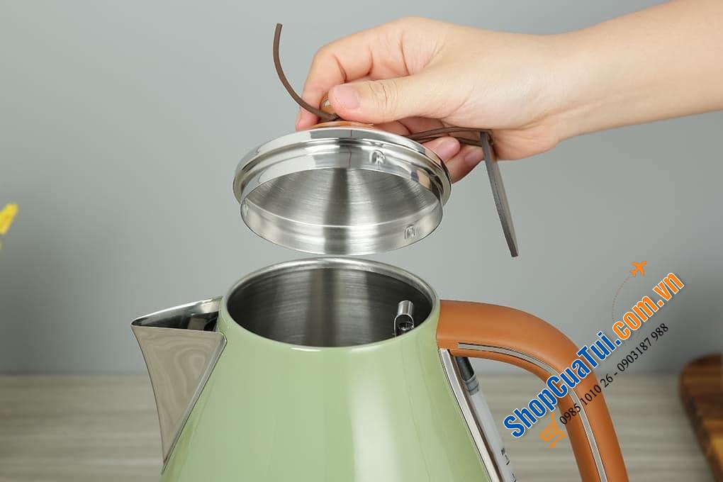 ẤM SIÊU TỐC DELONGHI VINTAGE ICONA MÀU XANH NGỌC