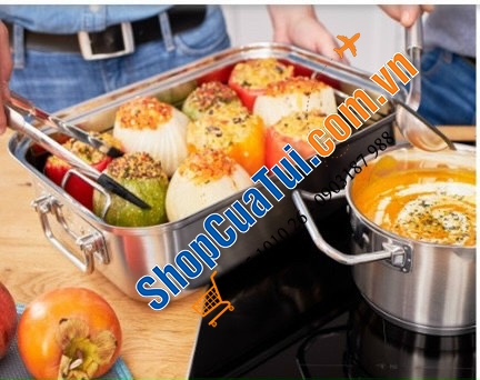 Khay nướng chữ nhật Roesle Expertiso 38,5 x 28 cm - tha hồ to để đun nấu