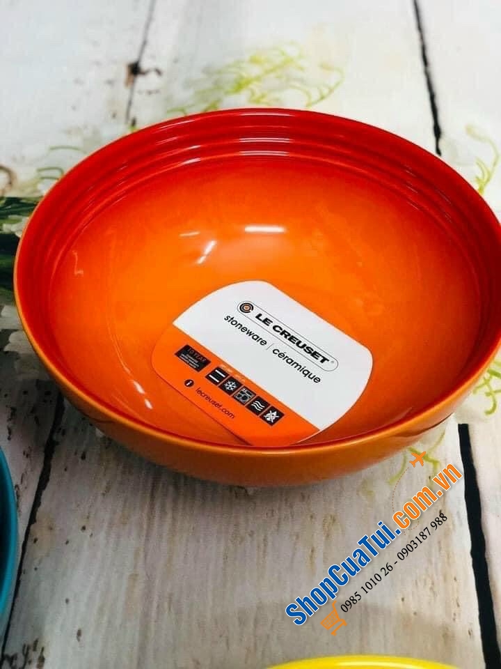 BÁT ĐỰNG CANH - SALAT LE CREUSET 24 CM, 2.2 lít - Cầu vồng