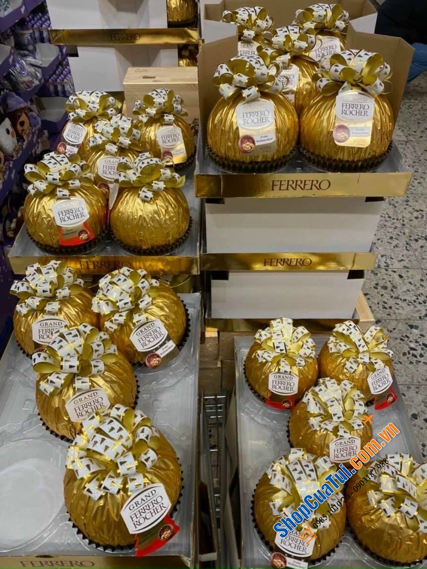 QUẢ CẦU SOCOLA GRAND FERRERO ROCHER 240g - Hàng Đức - Quả cầu Sô cô la to đẹp