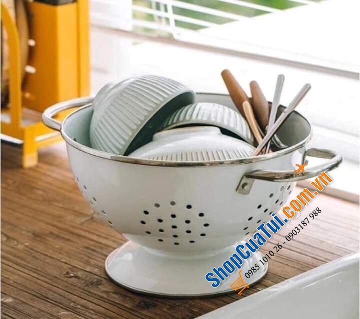 Set rổ 3 chiếc đẹp như thiên thần, có thể xếp chồng lên nhau, tiết kiệm không gian nhà bếp