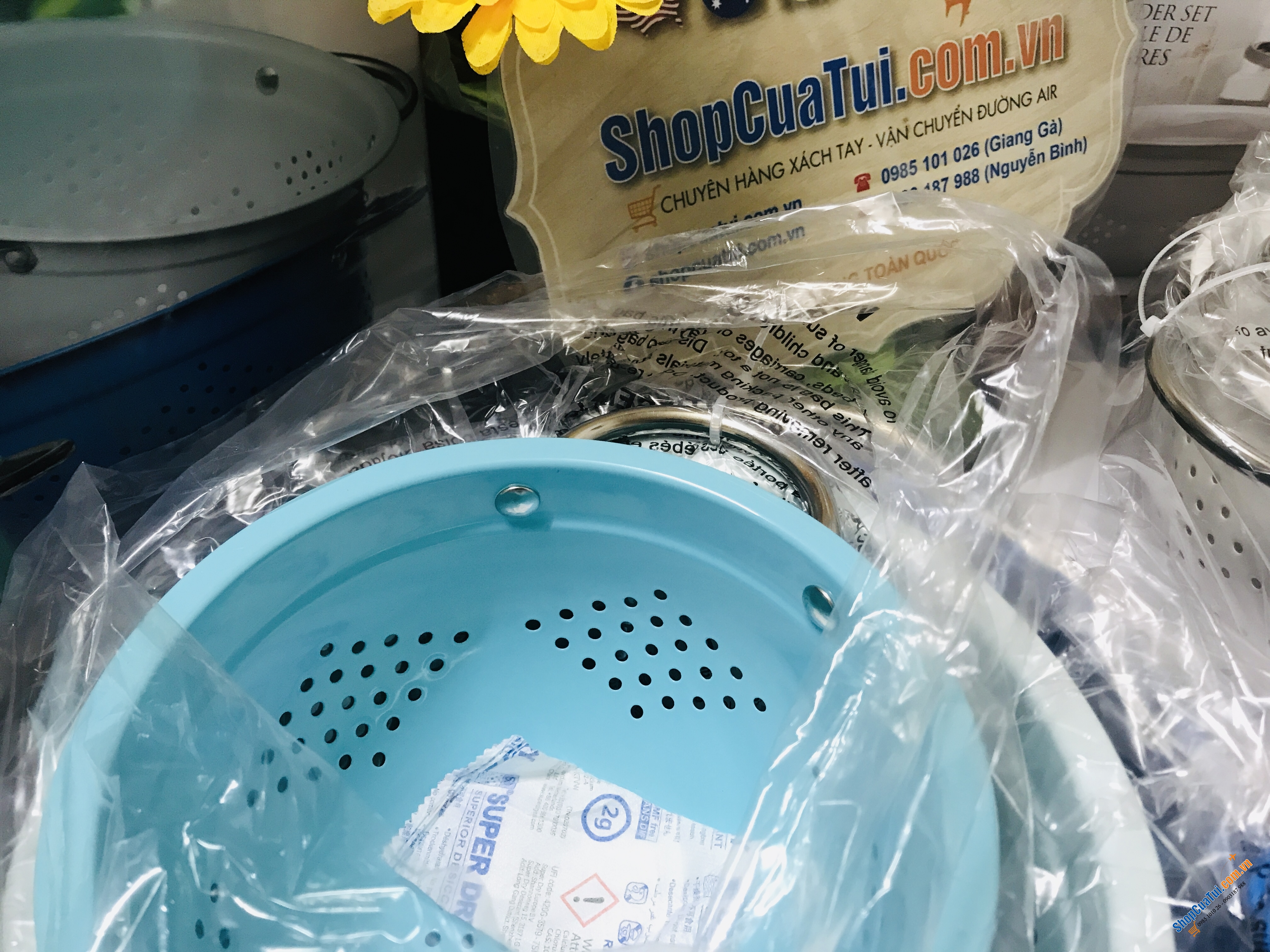 Set rổ 3 chiếc đẹp như thiên thần, có thể xếp chồng lên nhau, tiết kiệm không gian nhà bếp