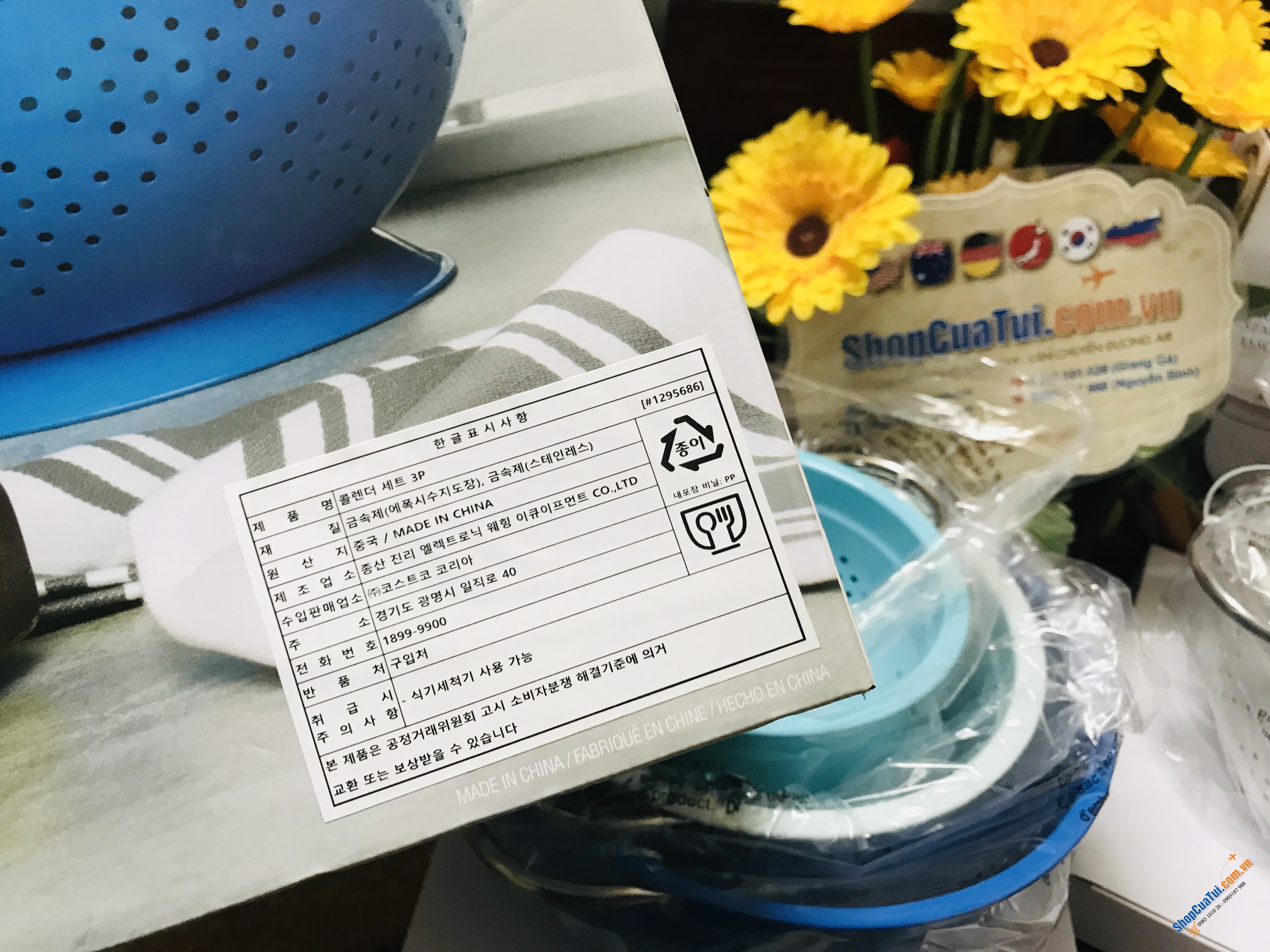 Set rổ 3 chiếc đẹp như thiên thần, có thể xếp chồng lên nhau, tiết kiệm không gian nhà bếp