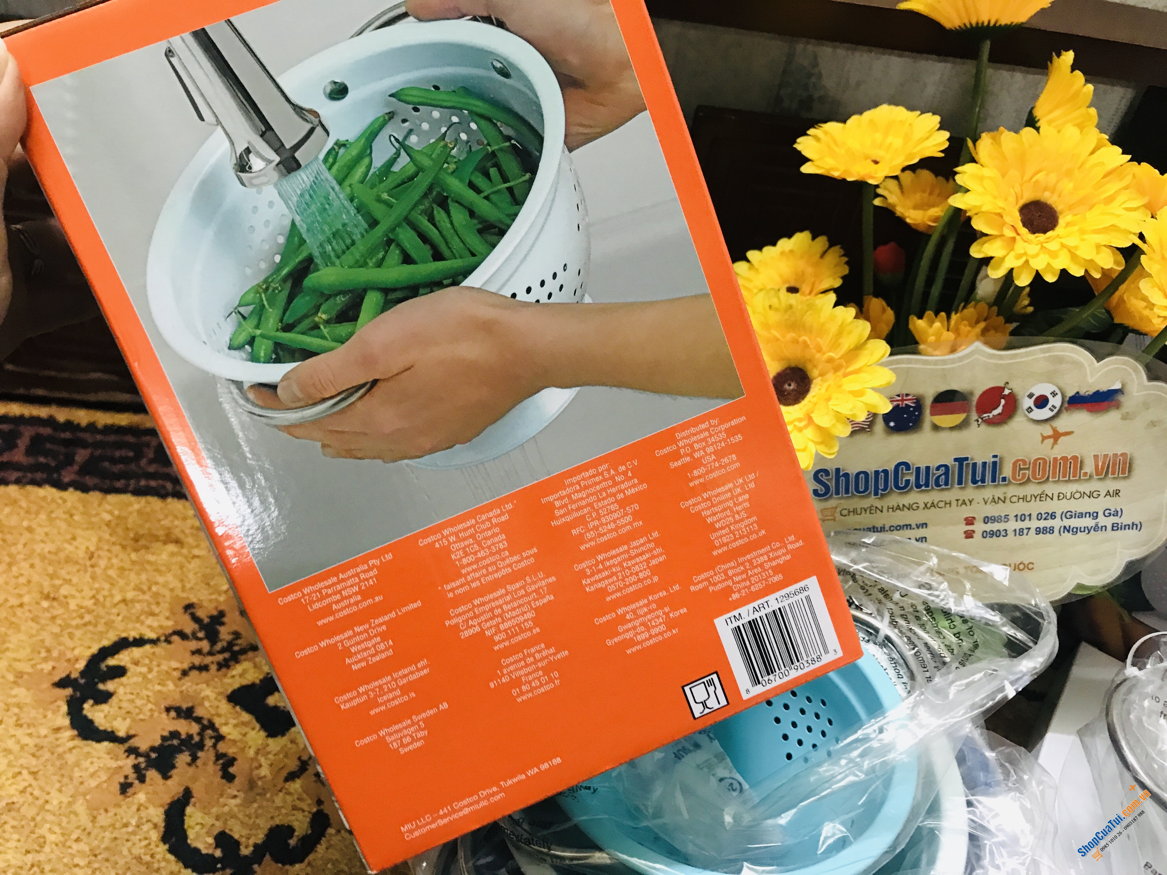 Set rổ 3 chiếc đẹp như thiên thần, có thể xếp chồng lên nhau, tiết kiệm không gian nhà bếp