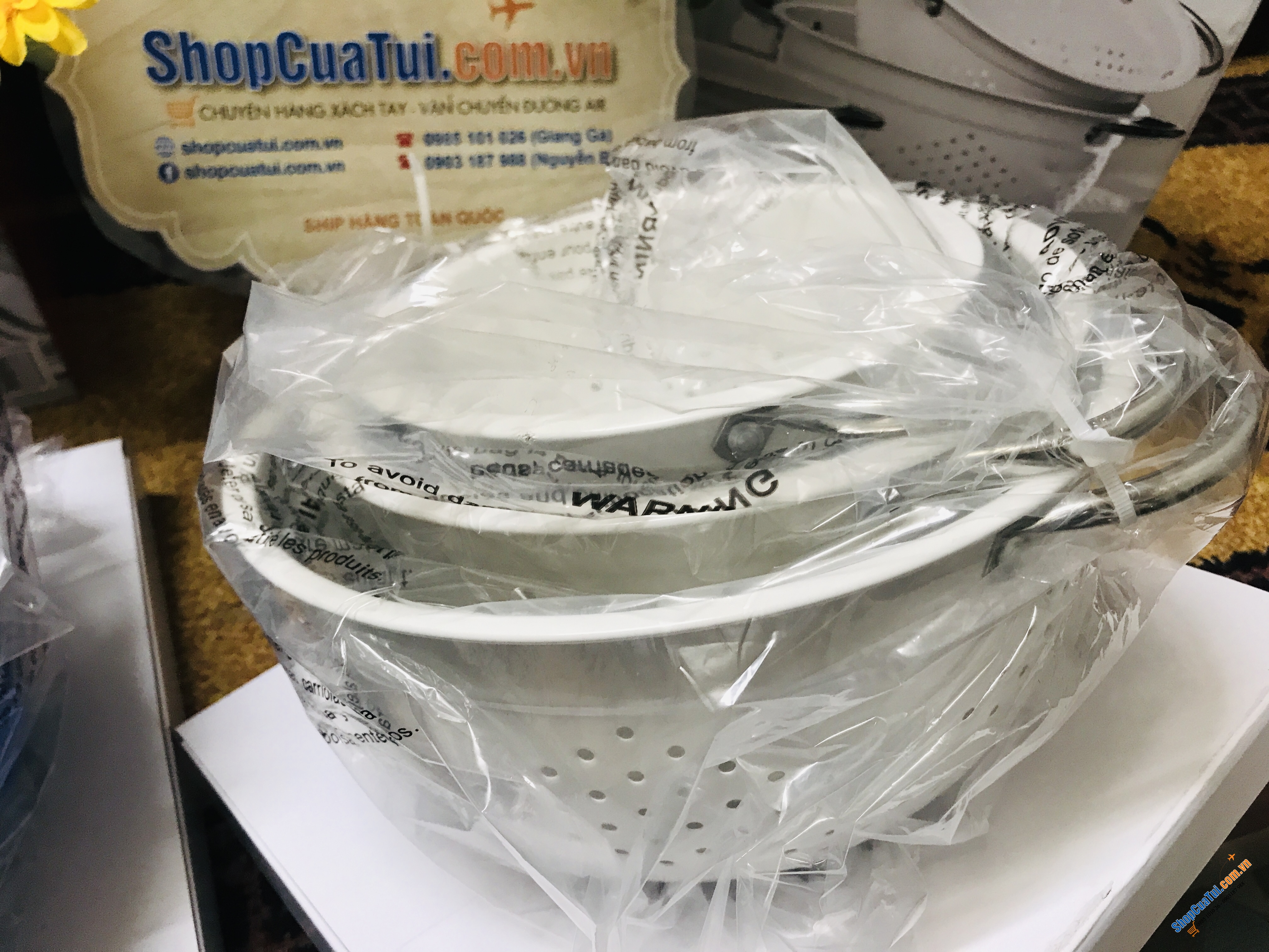 Set rổ 3 chiếc đẹp như thiên thần, có thể xếp chồng lên nhau, tiết kiệm không gian nhà bếp