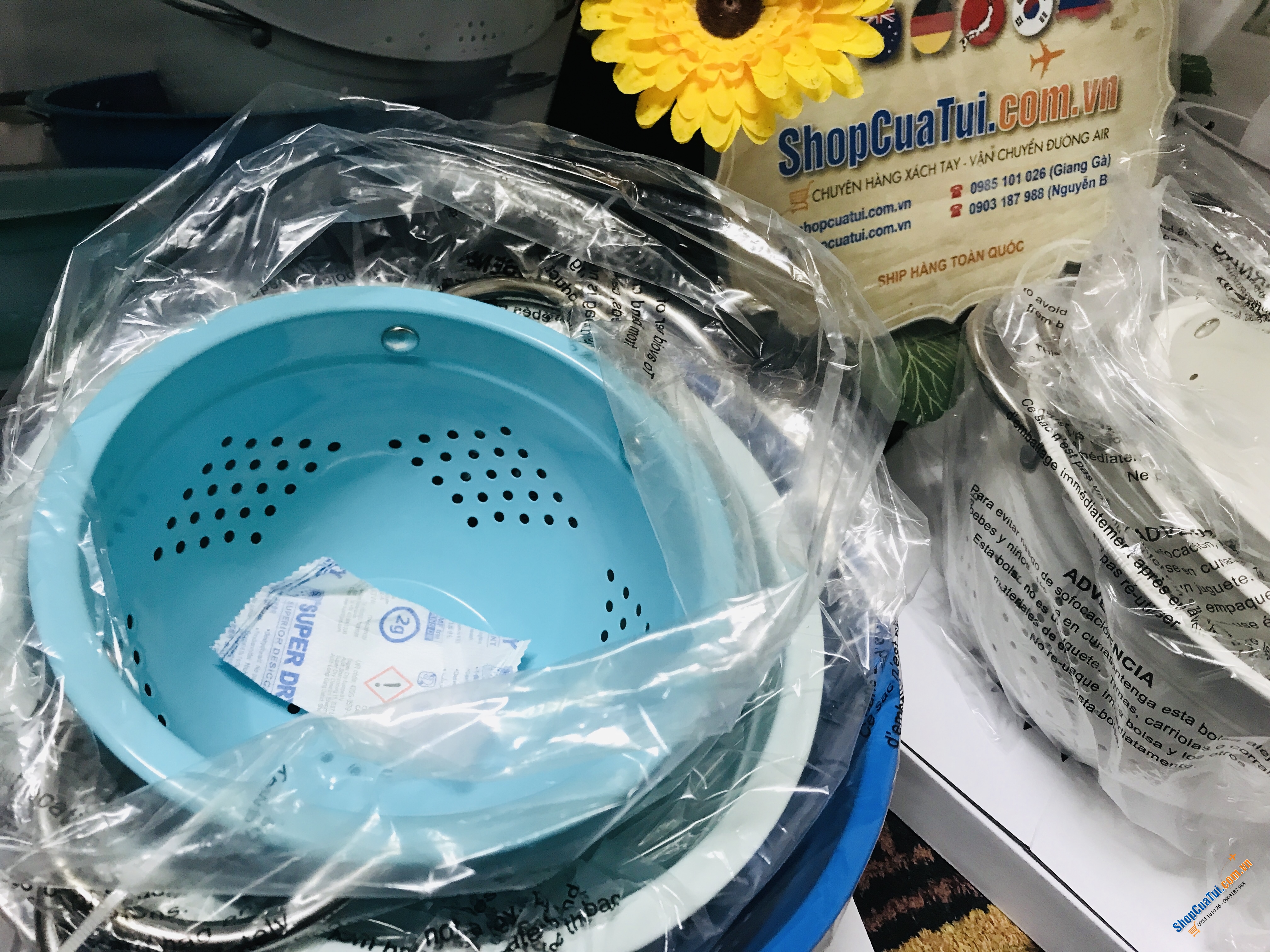 Set rổ 3 chiếc đẹp như thiên thần, có thể xếp chồng lên nhau, tiết kiệm không gian nhà bếp