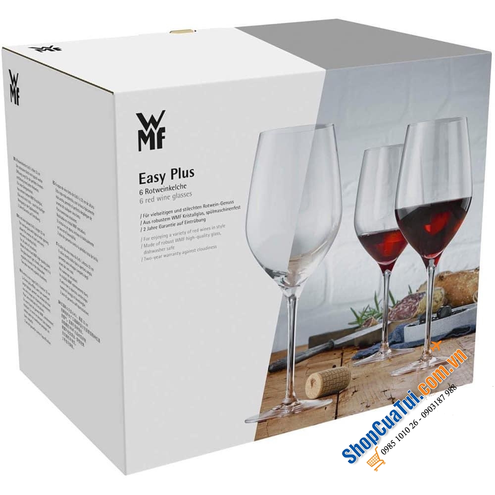 Bộ 6 Ly Vang Đỏ Wmf Easy Plus 700ml - điểm nhấn đầy cá tính và sang trọng trên mỗi bàn tiệc