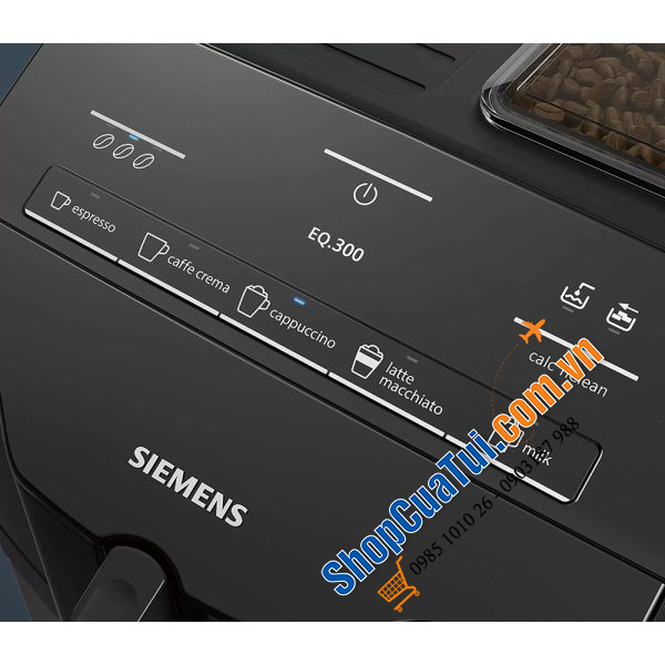 Máy Pha Cafe Tự Động Siemens TI35A509DE EQ.300 Black