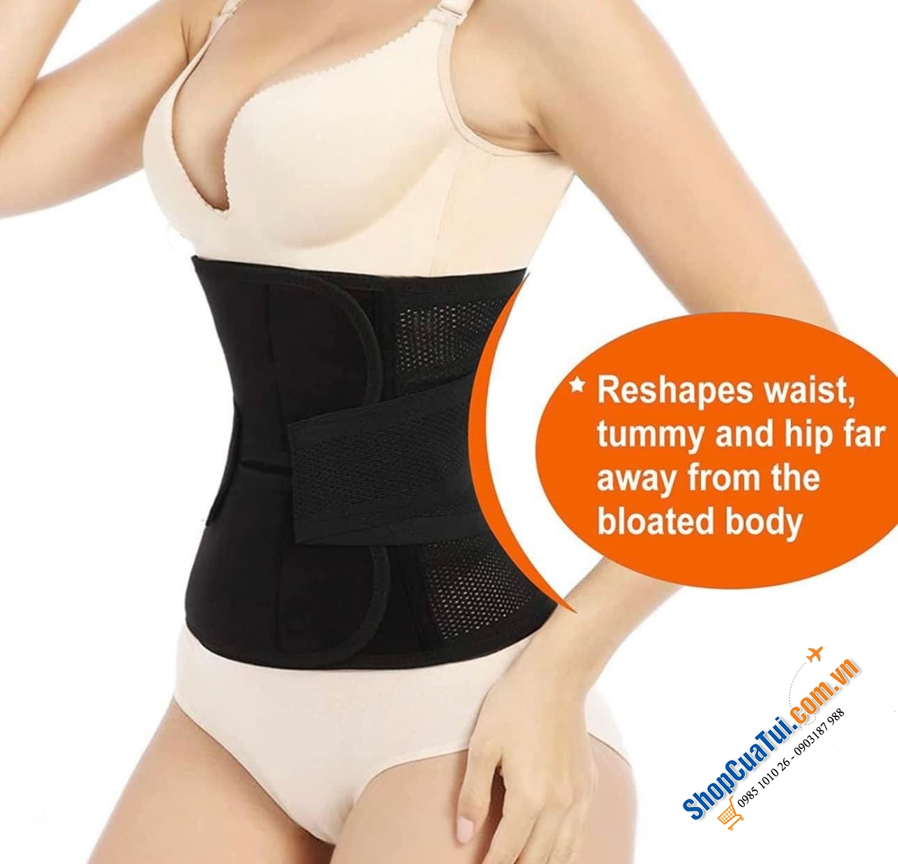 Đai bụng Corset định hình vòng eo thuận tiện mặc cả đi làm và đi chơi