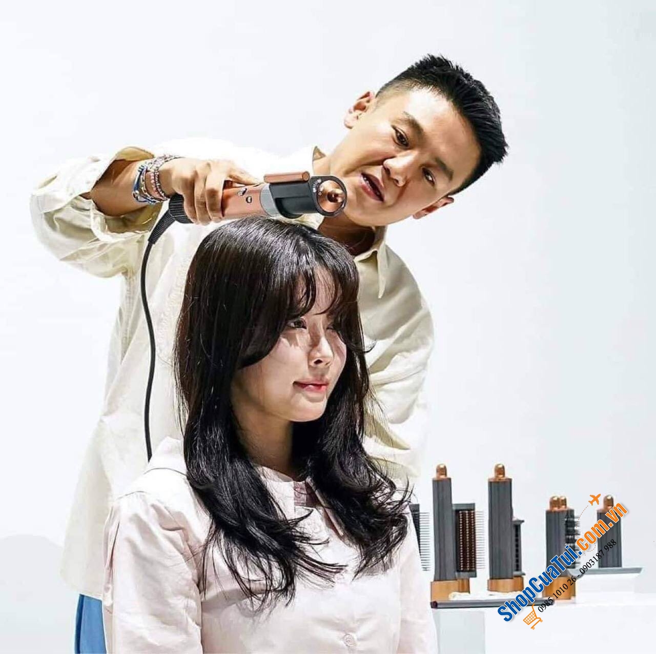 Máy sấy tóc tạo kiểu  Dyson Airwrap Complete Copper HS05 - Siêu phẩm của DYSON năm 2022