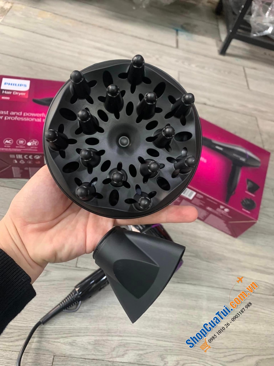 Máy Sấy Tóc Philips BHD274/00 - Sấy tóc tại nhà mà như đi tiệm, 2200w, chức năng ion bảo vệ tóc giúp tóc siêu mềm mượt