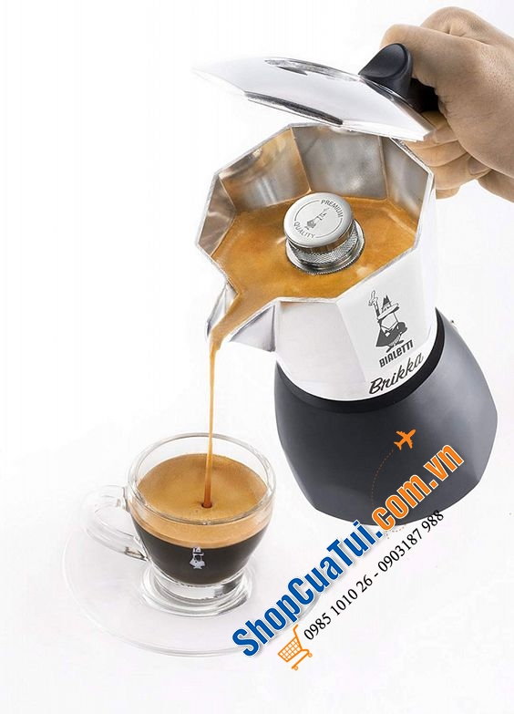 Ấm pha cà phê Bialetti Moka Electric màu trắng bạc sang trọng thiết kế đẹp mắt, tiện lợi và dễ dàng sử dụng (cắm điện)