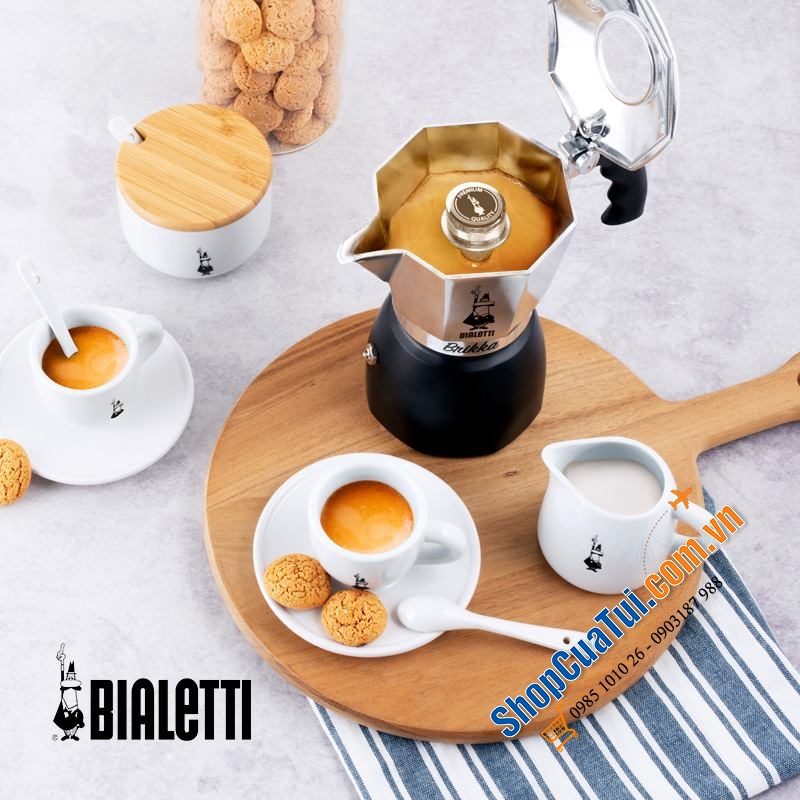 Ấm pha cà phê Bialetti Moka Electric màu trắng bạc sang trọng thiết kế đẹp mắt, tiện lợi và dễ dàng sử dụng (cắm điện)