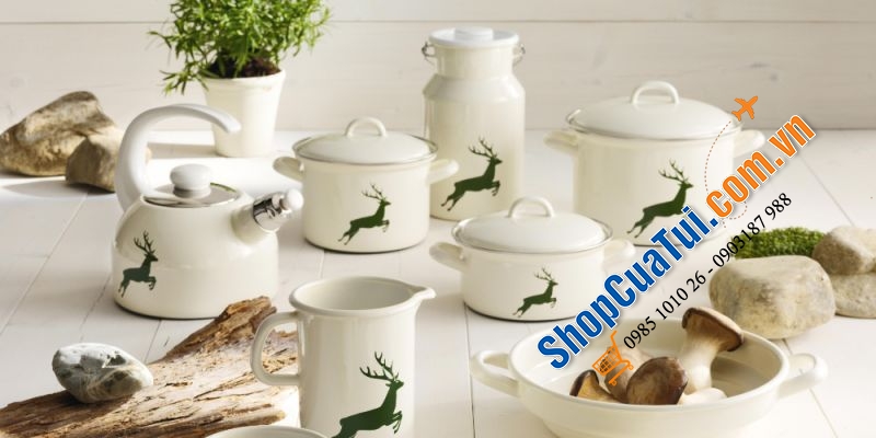 Ấm Đun Nước Riess Country Gmundner 0543-049 2L Streublumen sành điệu làm nóng nước nhanh hơn