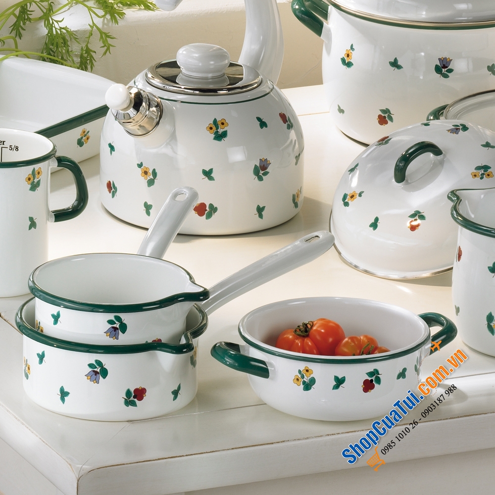 Ấm Đun Nước Riess Country Gmundner 0543-049 2L Streublumen sành điệu làm nóng nước nhanh hơn