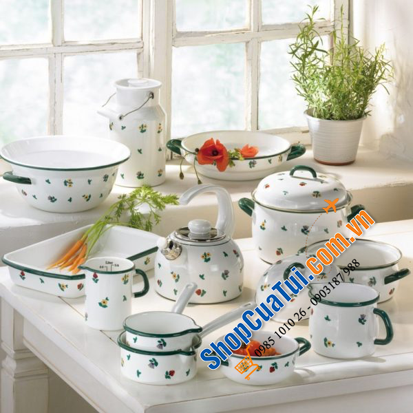 Ấm Đun Nước Riess Country Gmundner 0543-049 2L Streublumen sành điệu làm nóng nước nhanh hơn