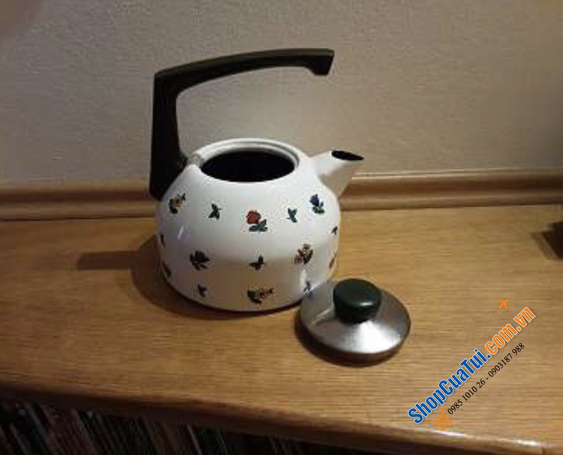 Ấm Đun Nước Riess Country Gmundner 0543-049 2L Streublumen sành điệu làm nóng nước nhanh hơn