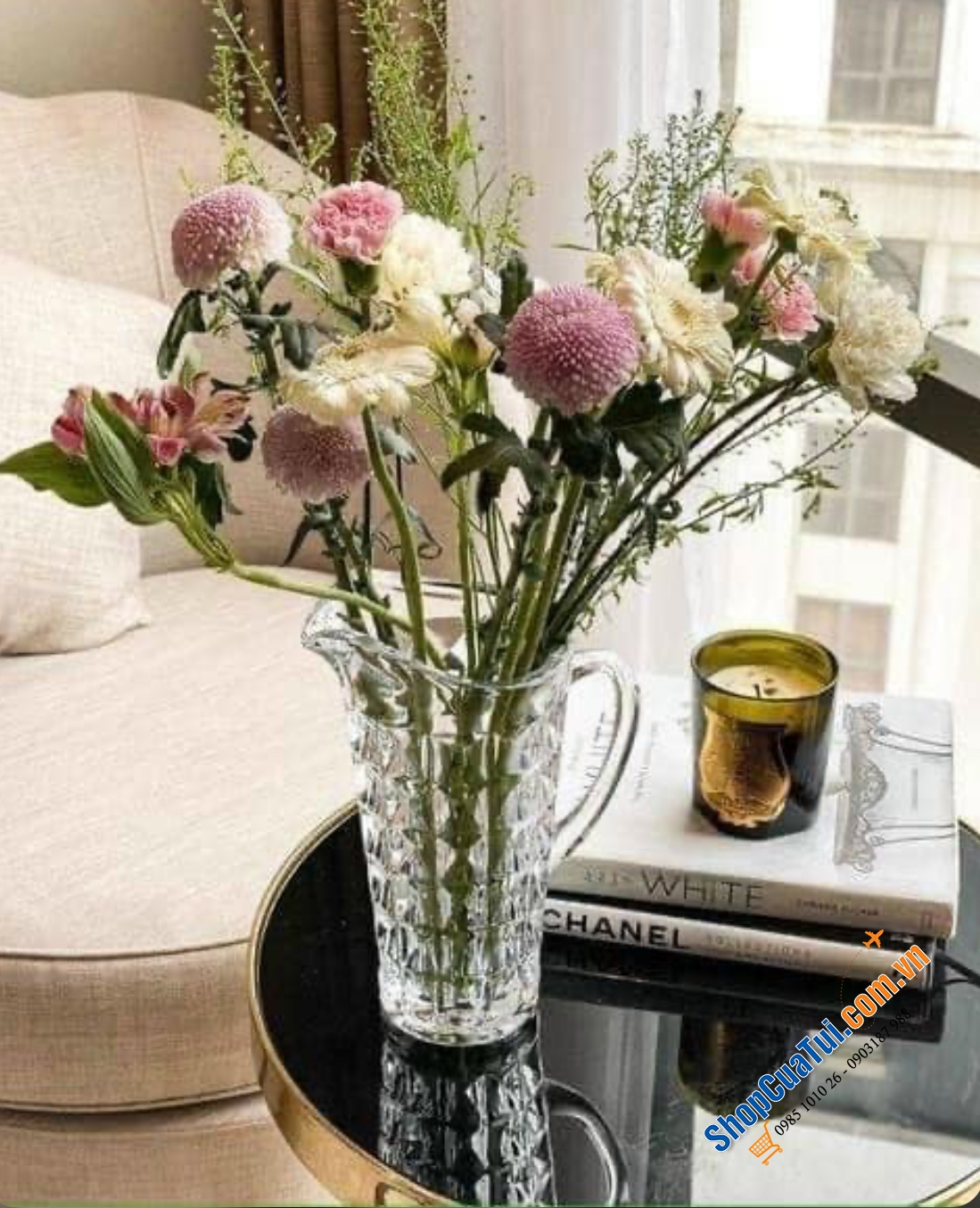 Combo: bộ 1 bình đựng nước dung tích 1250 ml và 6 cốc 260ml dòng pha lê Bohemia Diamond - Dòng kim cương- Đỉnh cao của pha lê cao cấp Sản xuất trực tiếp tại Séc