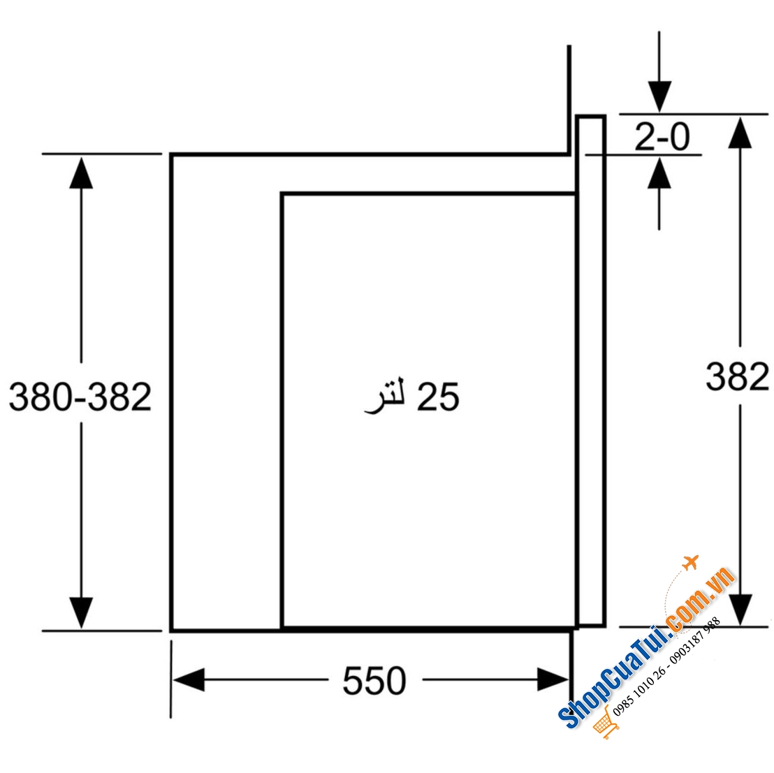 Lò vi sóng âm tường kèm nướng Bosch BEL554MS0B 25 lít