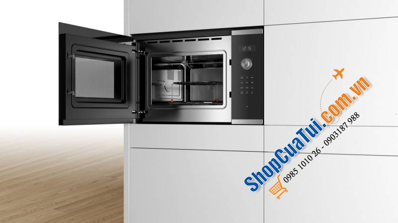 Lò vi sóng âm tường kèm nướng Bosch BEL554MS0B 25 lít