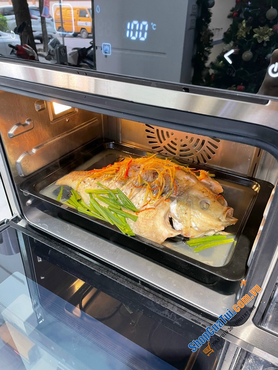 Lò Hấp Nướng Klarstein MasterFresh 24 lit đa chức năng có kết hợp với hơi nước để sử dung nấu, nướng, rang và làm nóng thực phẩm