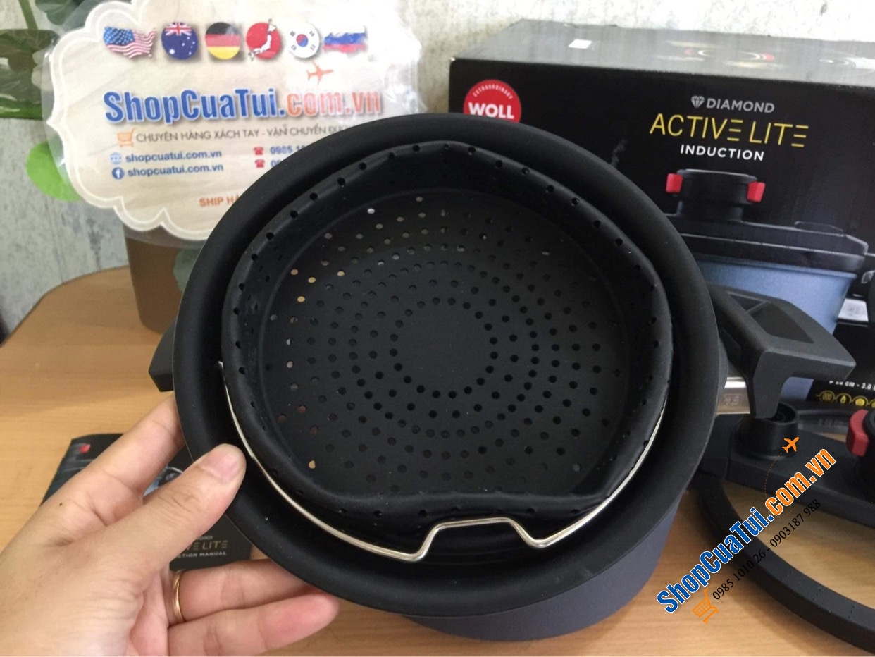 Nồi Áp Suất Woll 120-1DALI Size 24cm 5 Lít, MADE IN GERMANY - truyền nhiệt nhanh, phù hợp với nhiều loại bếp: Bếp từ, bếp hồng ngoại, bếp Halogen, bếp gas, lò nướng,...